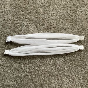 Tulle detachable off the shoulder ivory wedding sleeves for dress